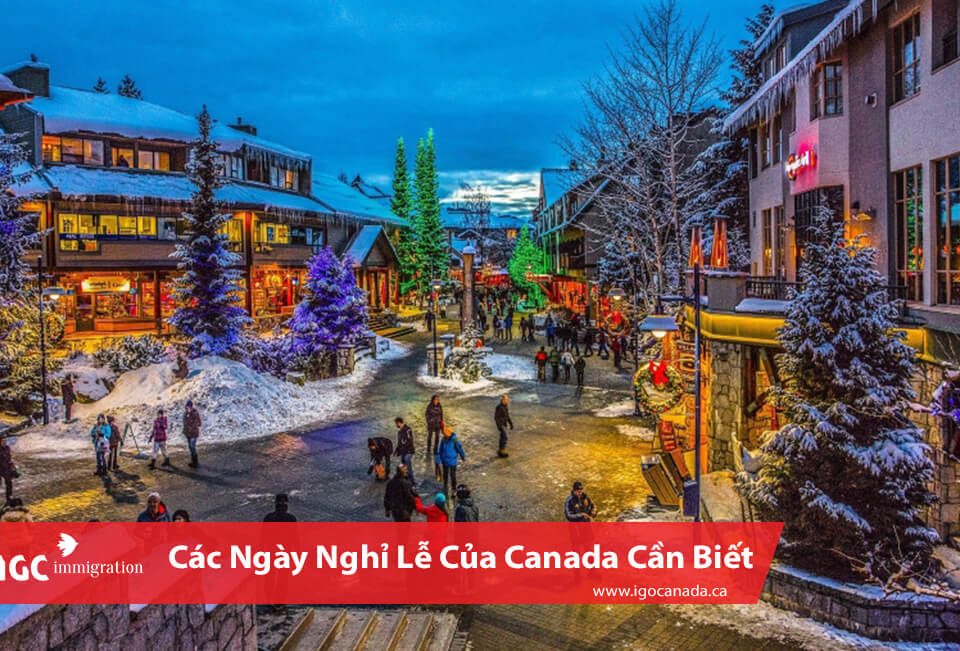 cac ngay nghi le cua Canada