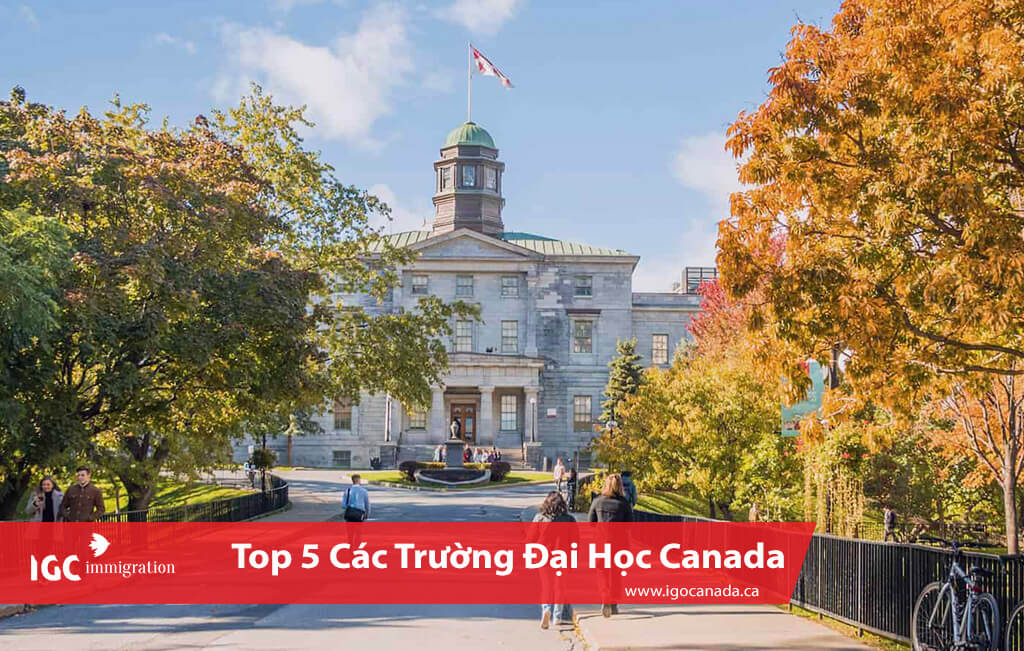 cac truong dai hoc canada