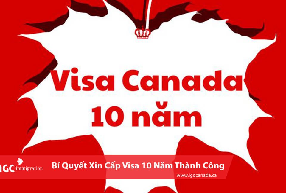 visa canada 10 nam